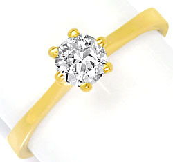 Foto 1 - Brillant-Krappen Diamant-Ring 0,45ct H SI 18K Gelbgold, R4281