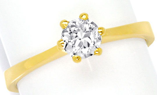Foto 2 - Brillant-Krappen Diamant-Ring 0,45ct H SI 18K Gelbgold, R4281
