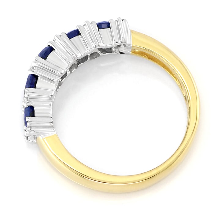 Foto 3 - Bezaubernder Saphire Brillanten-Ring 14K Gold, S2814