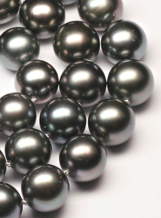 Foto 3 - Echte Tahiti Perlenkette, Allerfeinste Qualität, S4728
