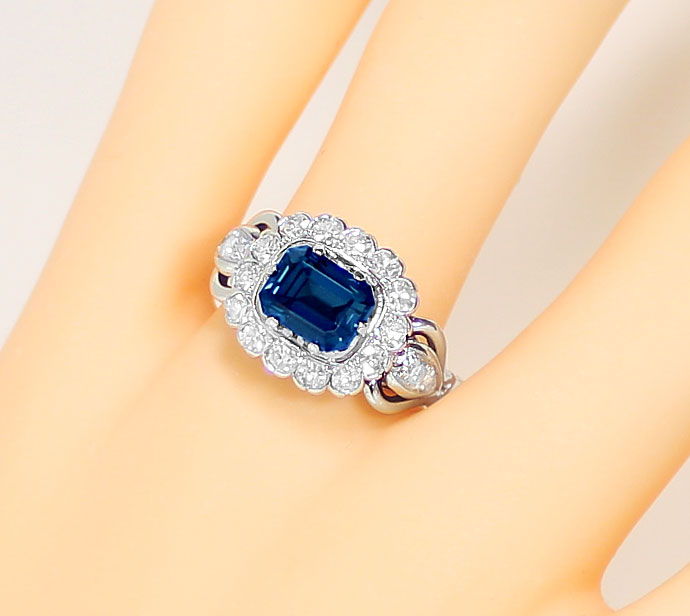 Foto 5 - Weißgoldring 2,24ct London Blue Topas 0,70ct Diamanten, S9163